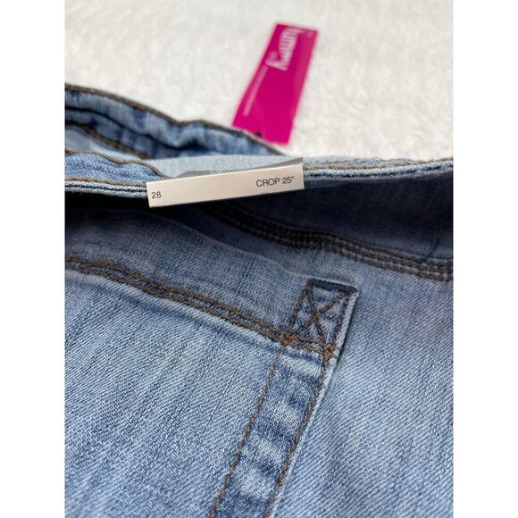 NEW Venezia Womens Jeans 28 Cropped Cuffed NWT Lane Bryant Light Wash 25" Inseam - Picture 5 of 10